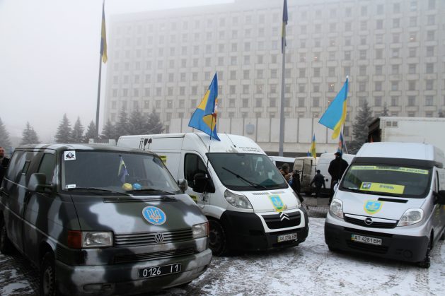 Колона автобусів техдопомоги вирушила з Київщини в зону АТО