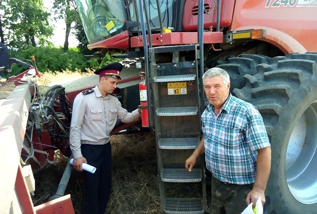 На Броварщині проведено рейд щодо запобігання пожежам під час жнив