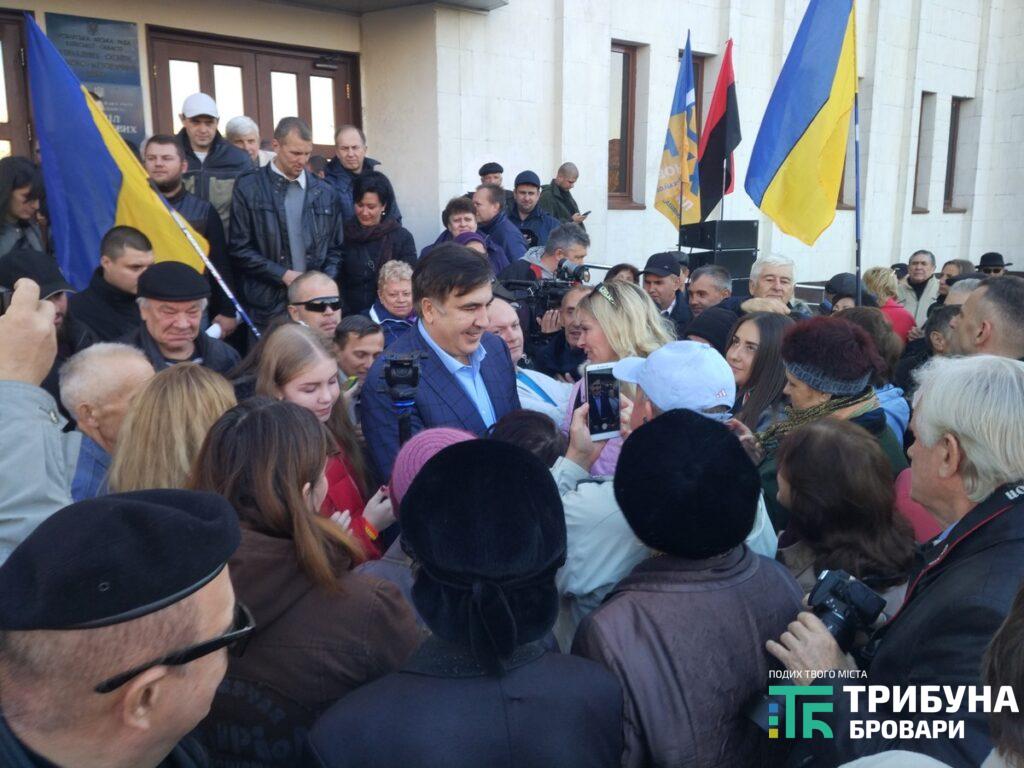 У Броварах Саакашвілі згадав про свій «прорив» в Україну: виною відсутність поваги до прикордонників