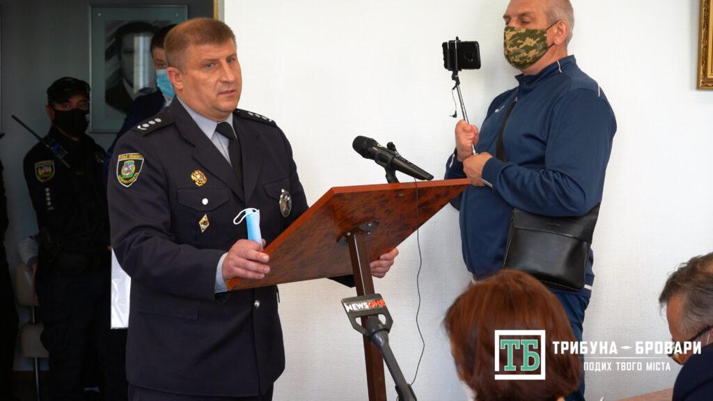 Звіт на сесії міської ради начальника Броварської поліції Олега Петренка про події на Торгмаші 29 травня. Відео