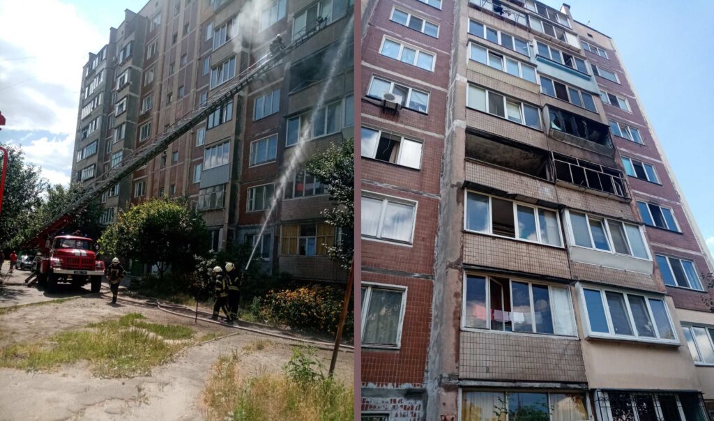 На вул. Короленка ледь не згоріло кілька квартир. ФОТО, ВІДЕО Пожежа 03.08.2020