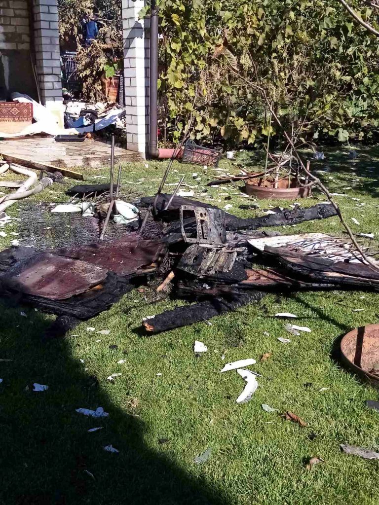Пожежа дачного будинку в Заворичах