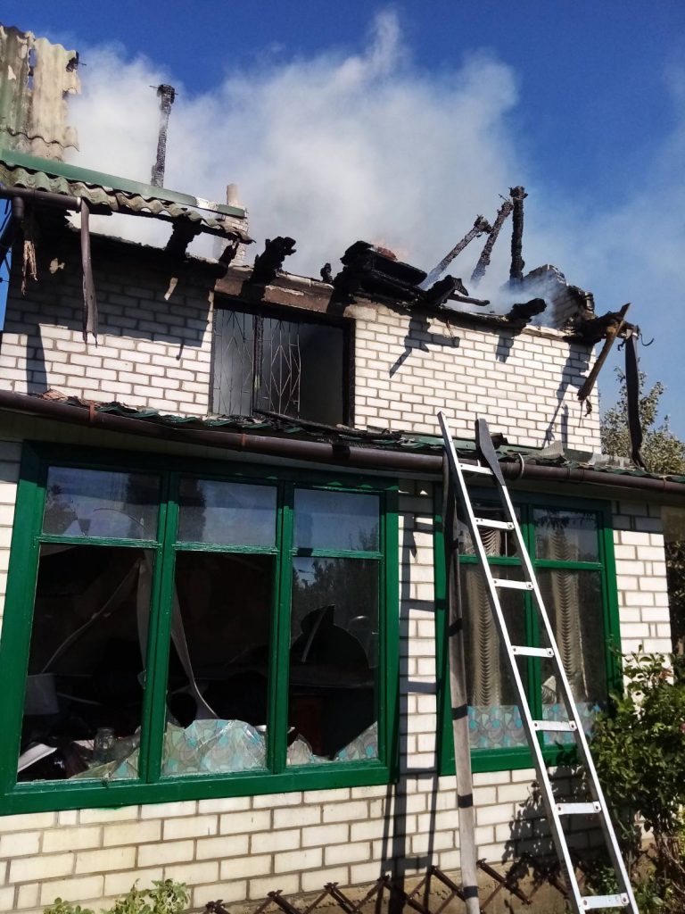 Пожежа дачного будинку в Заворичах