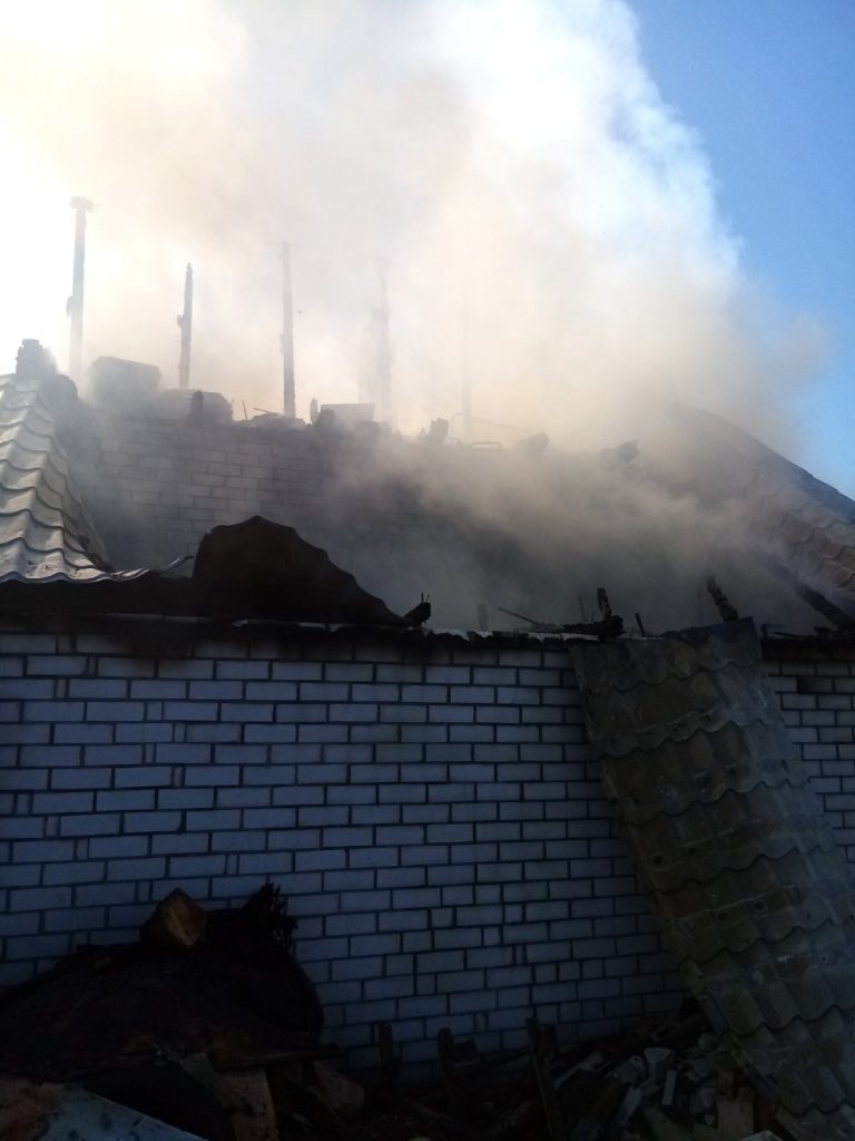 Пожежа дачного будинку в Заворичах
