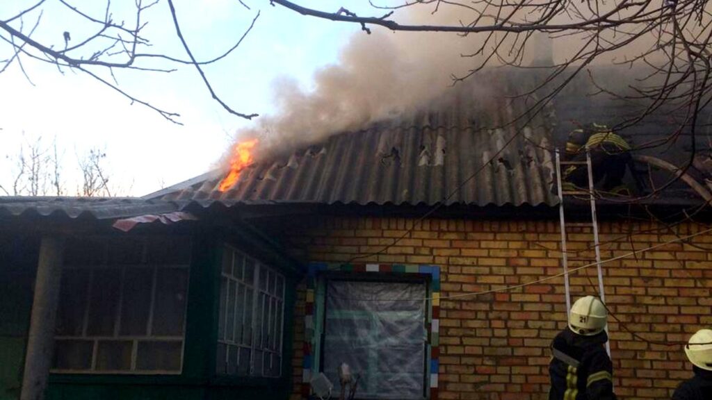 Пожежа будинку в Пухівці