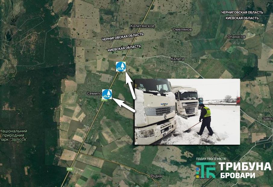 майданчики відстою транспорту на Броварщині