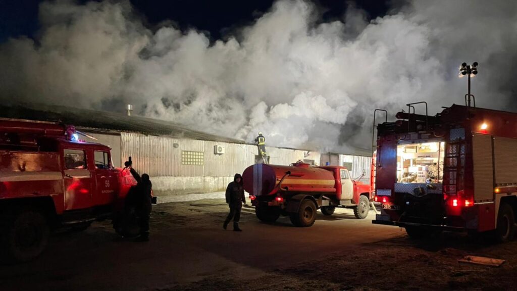 25 березня горіло в Зазим’ї, Богданівці та Броварах. ФОТО Пожежа Зазим'я, собачий корм, 25.03.2021, фото - ДСНС