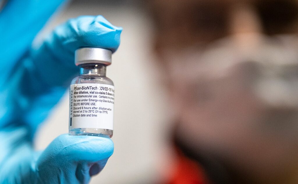 Pfizer Пфайзер вакцина ампула