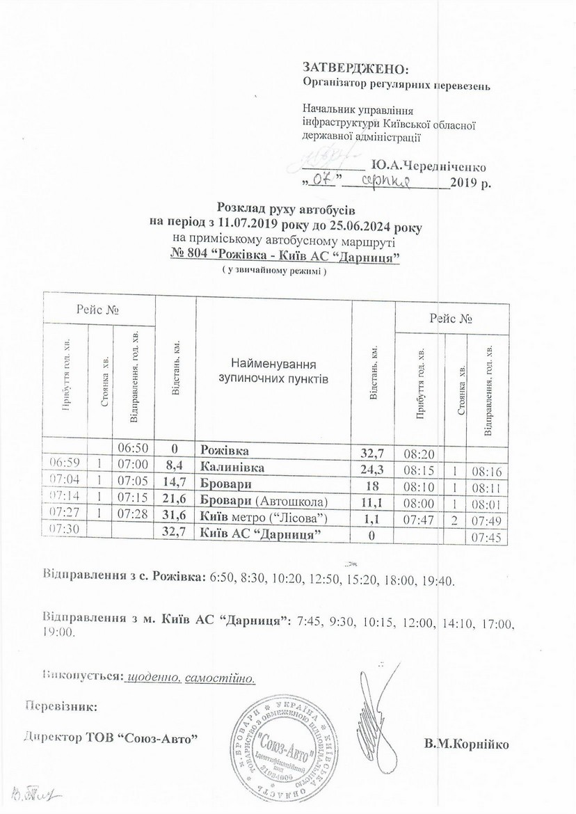 Маршрутка № 804