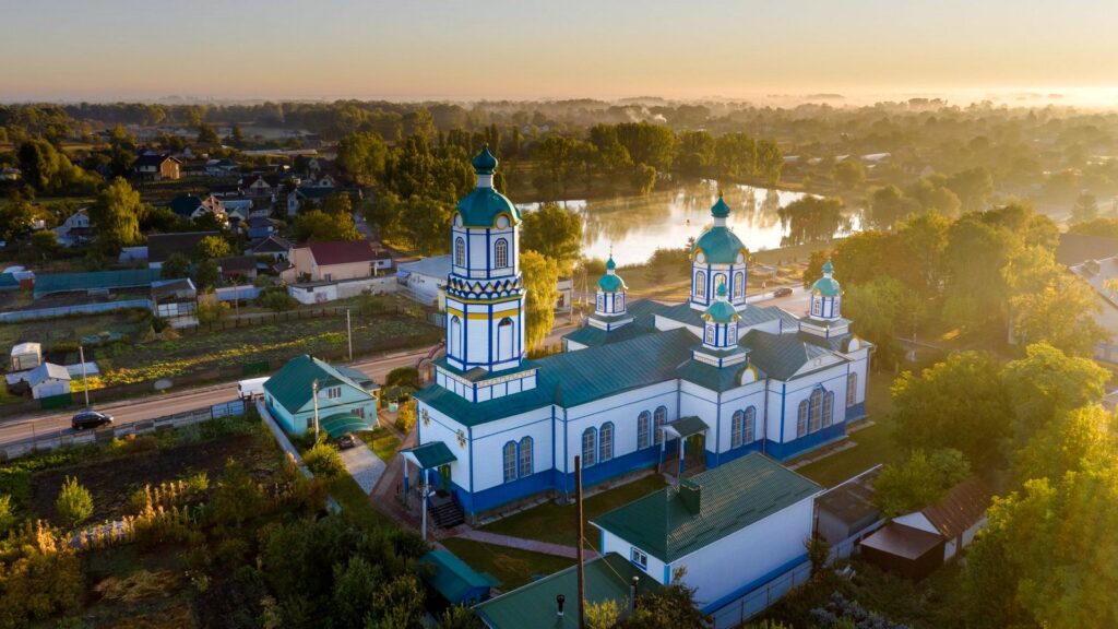 Требухів центр церква дрон
