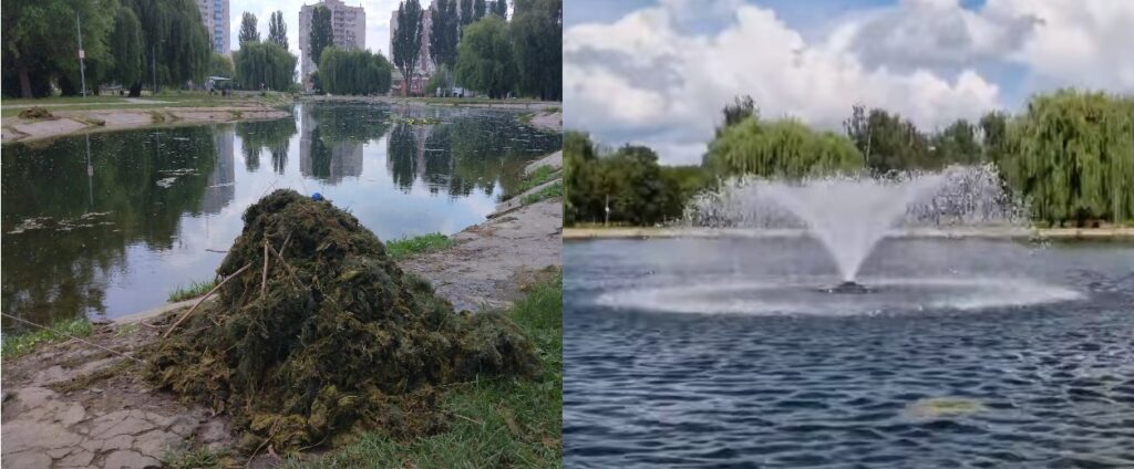 У озері парку «Перемога» встановлять фонтан із підсвічуванням. Коли, хто та навіщо озеро в парку "Перемога"