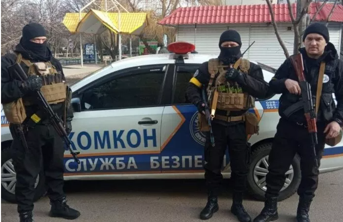 У Броварах «комконівці» впіймали мародера і провчили його охоронці Комкон-груп