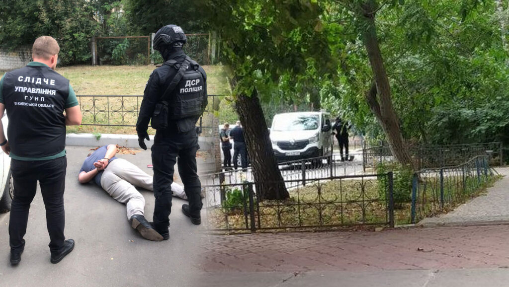 У центрі Броварів затримали торговця вогнепальною зброєю. ФОТО