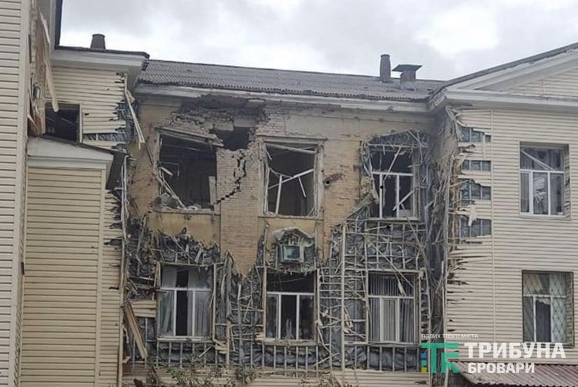 Розбита лікарня в Бахмуті