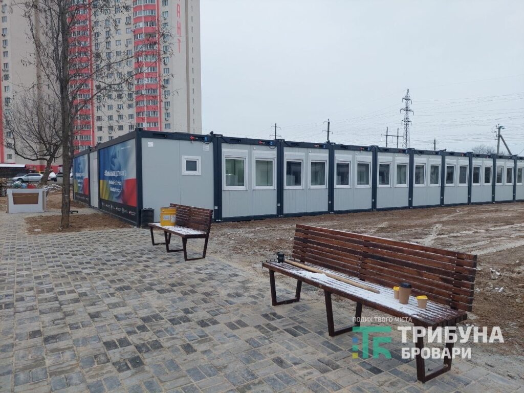 Модульне містечко для ВПО в Броварах: не придатне для довгострокового проживання? модульне містечко