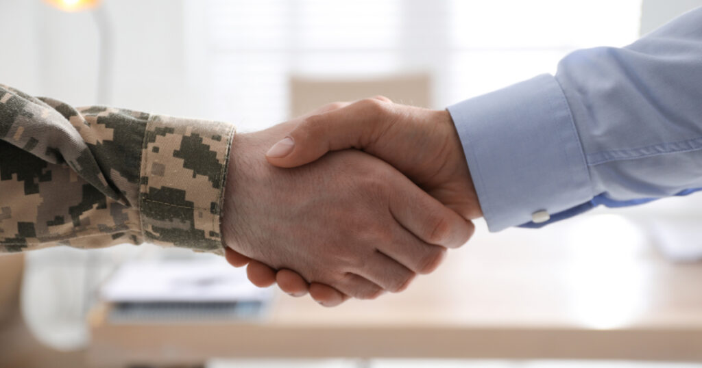 Soldier and businessman